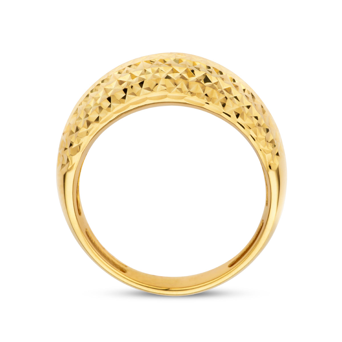 Ring gediamanteerd 14k geelgoud