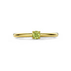 Ring peridot 3,5 mm 14k geelgoud