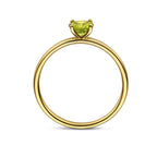 Ring peridot 5,0 mm 14k geelgoud