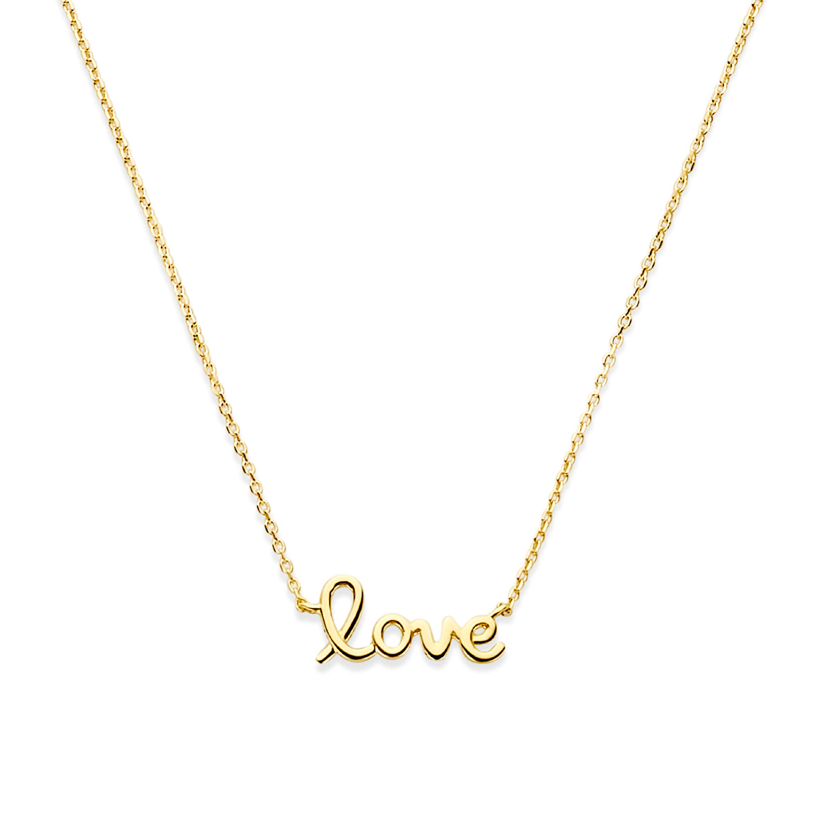 Collier love 40 – 42 – 44 cm 14k geelgoud