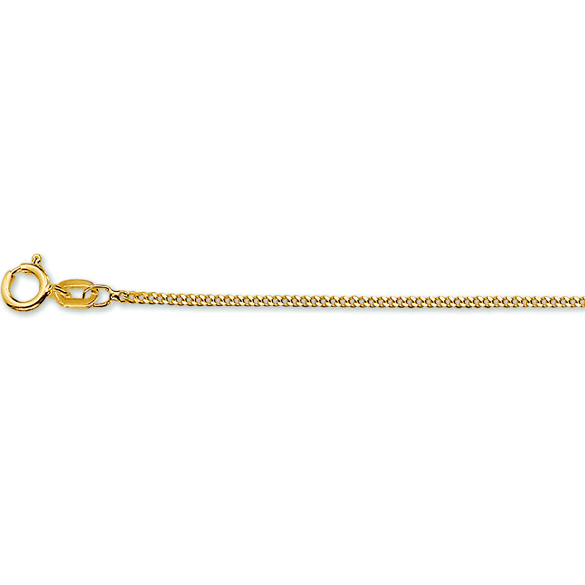 Collier gourmette 4-zijdes geslepen 1,2 mm 14k geelgoud