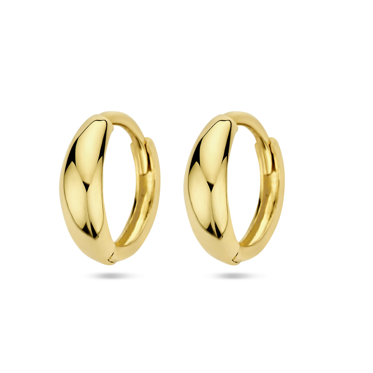 Klapoorringen 14k geelgoud