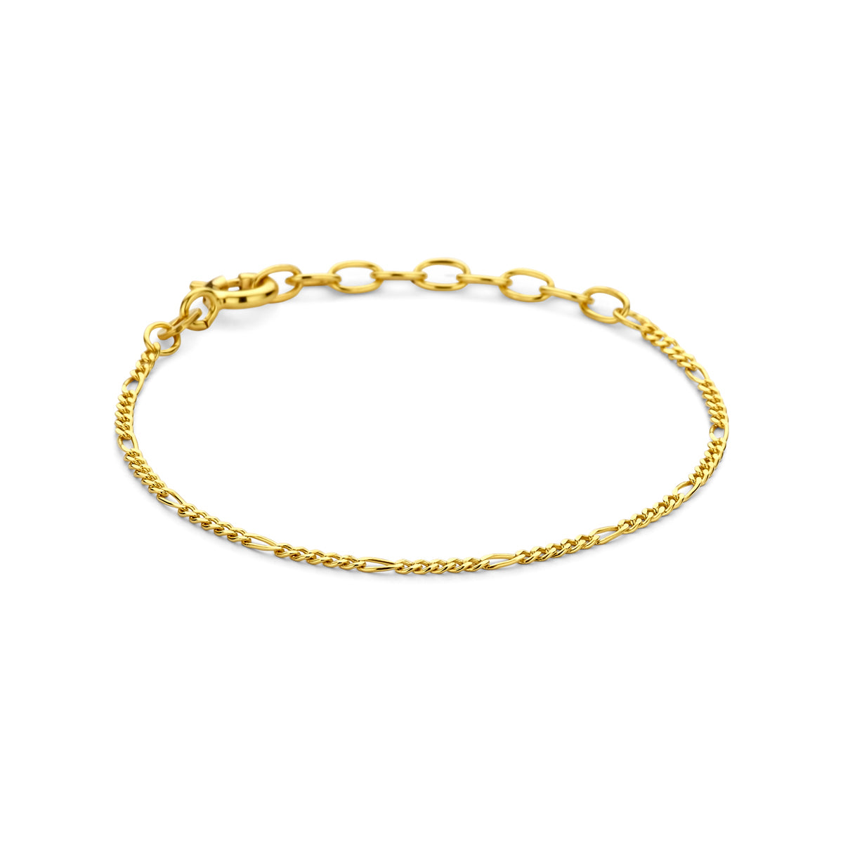 Armband figaro 1,6 mm 14k geelgoud
