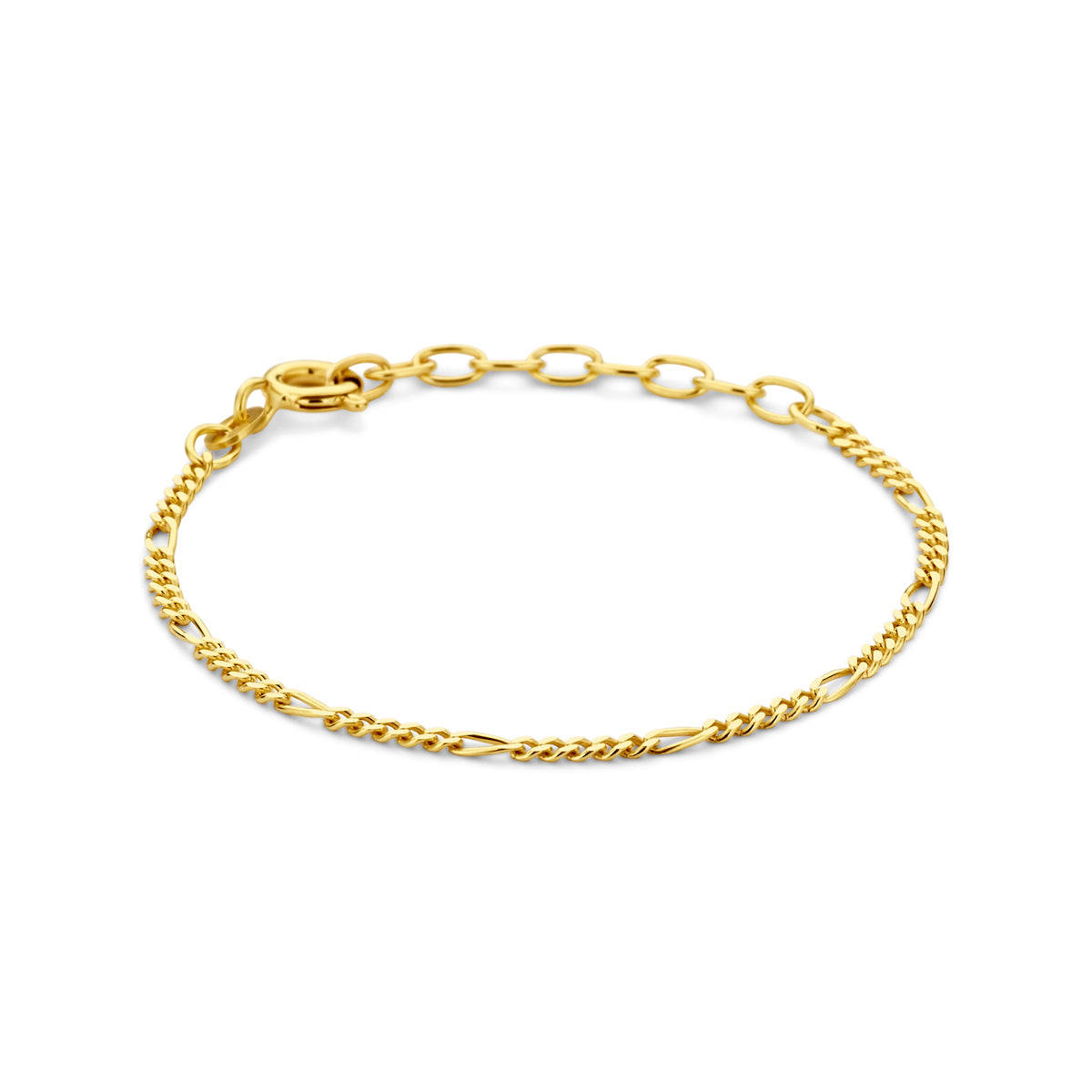 Armband figaro 1,8 mm 14k geelgoud