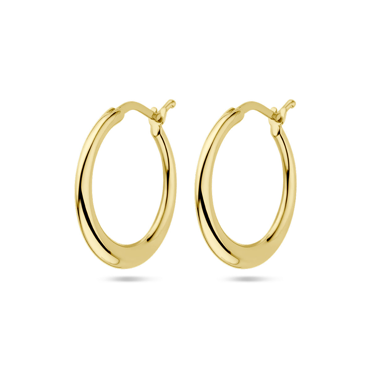 Oorringen 14k geelgoud