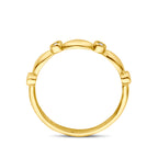 Ring zirkonia 14k geelgoud