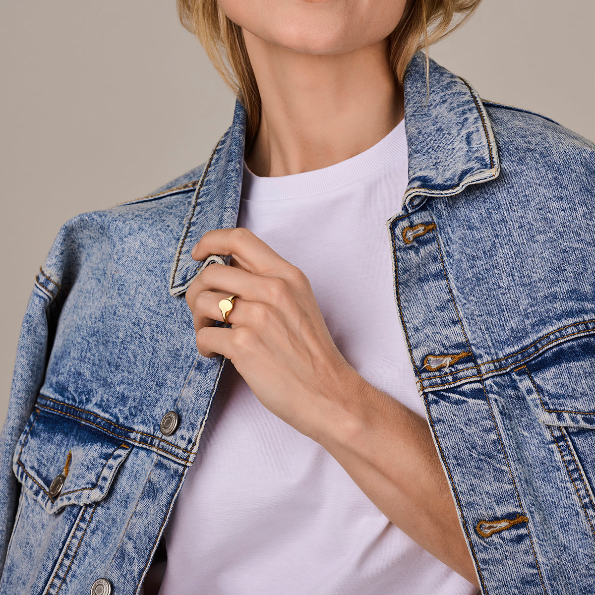 Graveerring ovaal 14k geelgoud