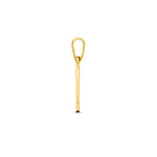 Hanger met geboortebloem 14k geelgoud