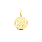 Hanger met geboortebloem 14k geelgoud