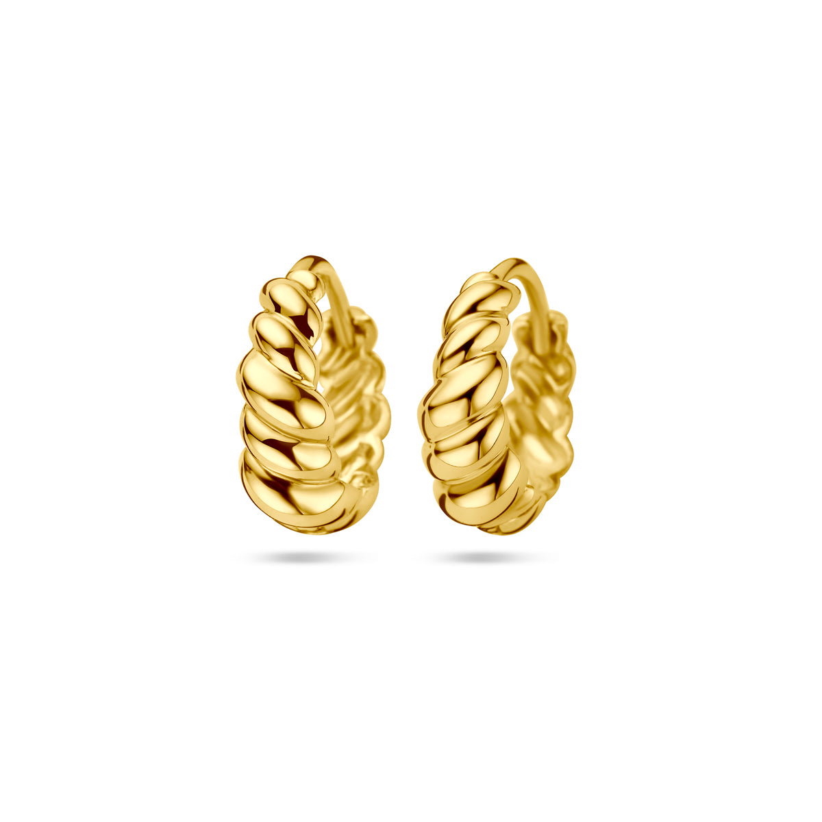 Klapoorringen 14k geelgoud