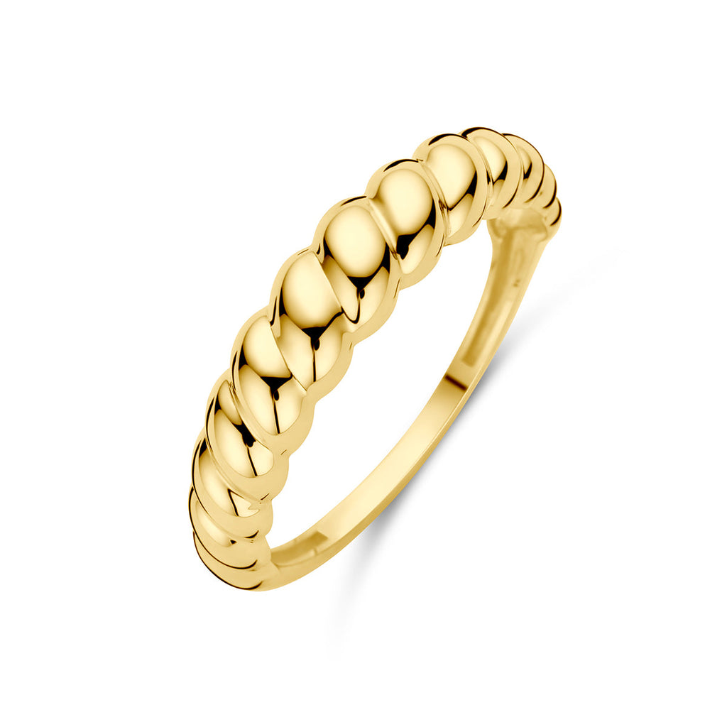 Ring gedraaid 14k geelgoud
