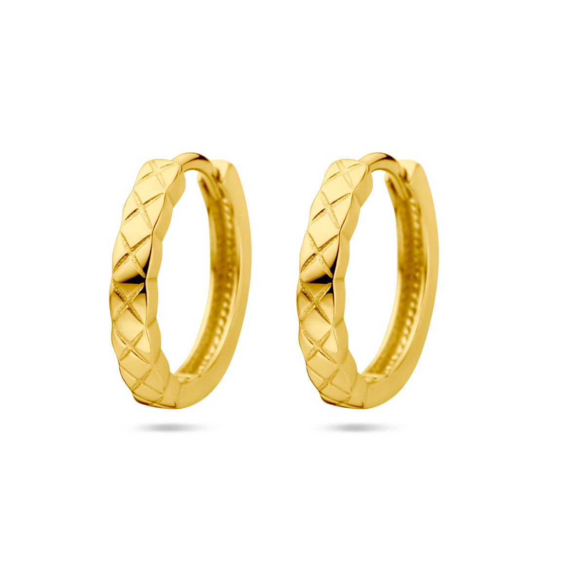 Klapoorringen 14k geelgoud