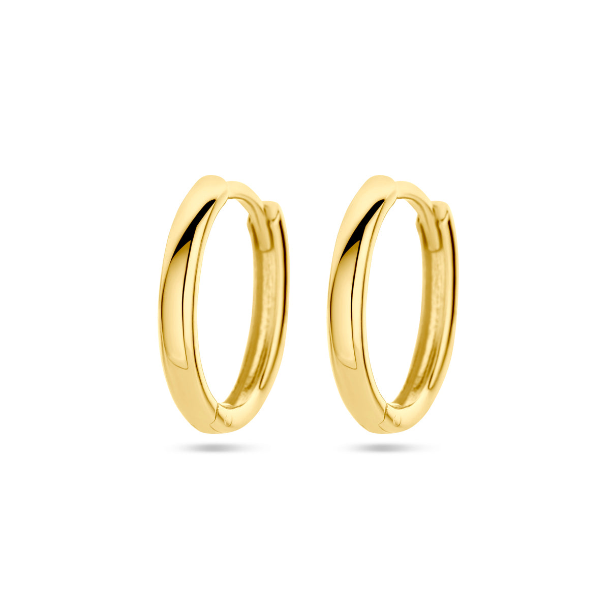 Klapoorringen 14k geelgoud