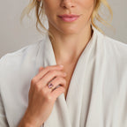 Ring amethist 14k geelgoud