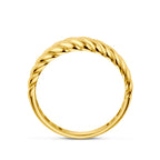 Ring gedraaid 14k geelgoud