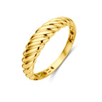 Ring gedraaid 14k geelgoud