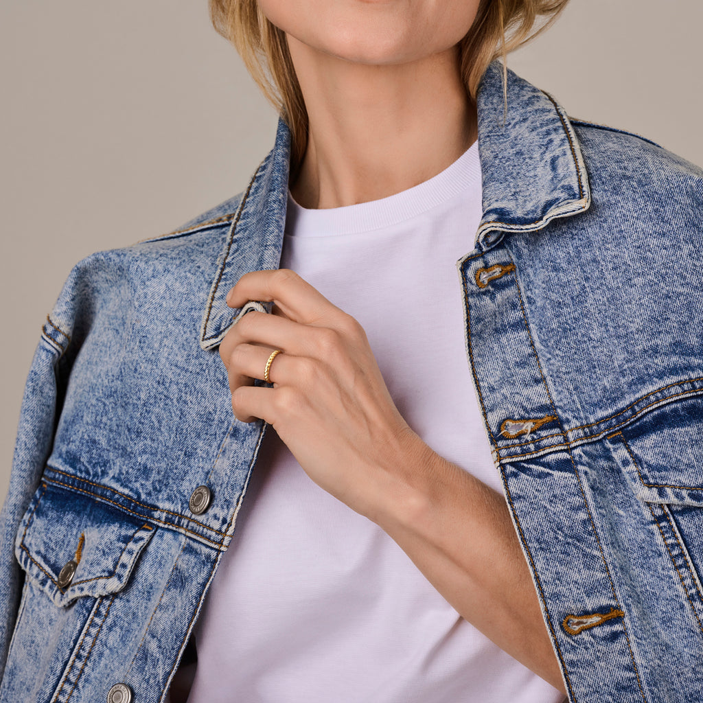 Ring gedraaid 14k geelgoud