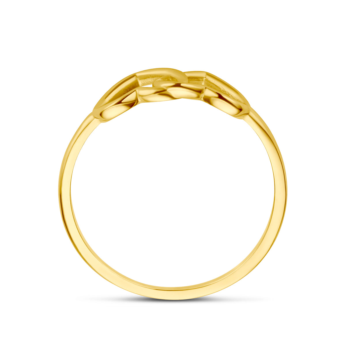 Ring hartjes 14k geelgoud