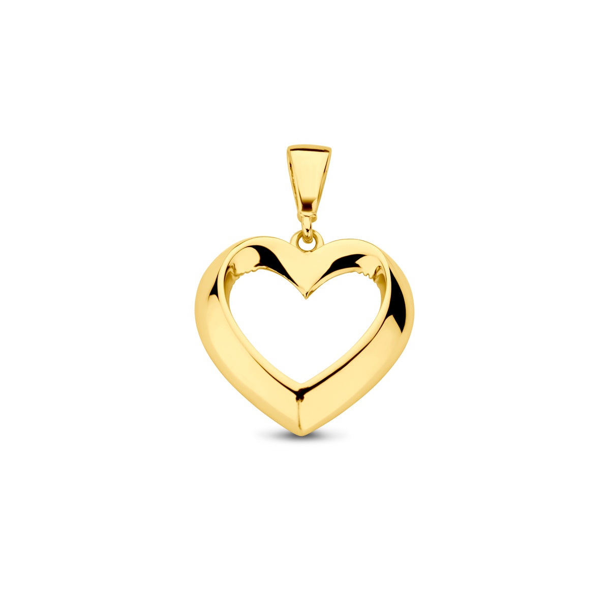 Hanger hart 14k geelgoud