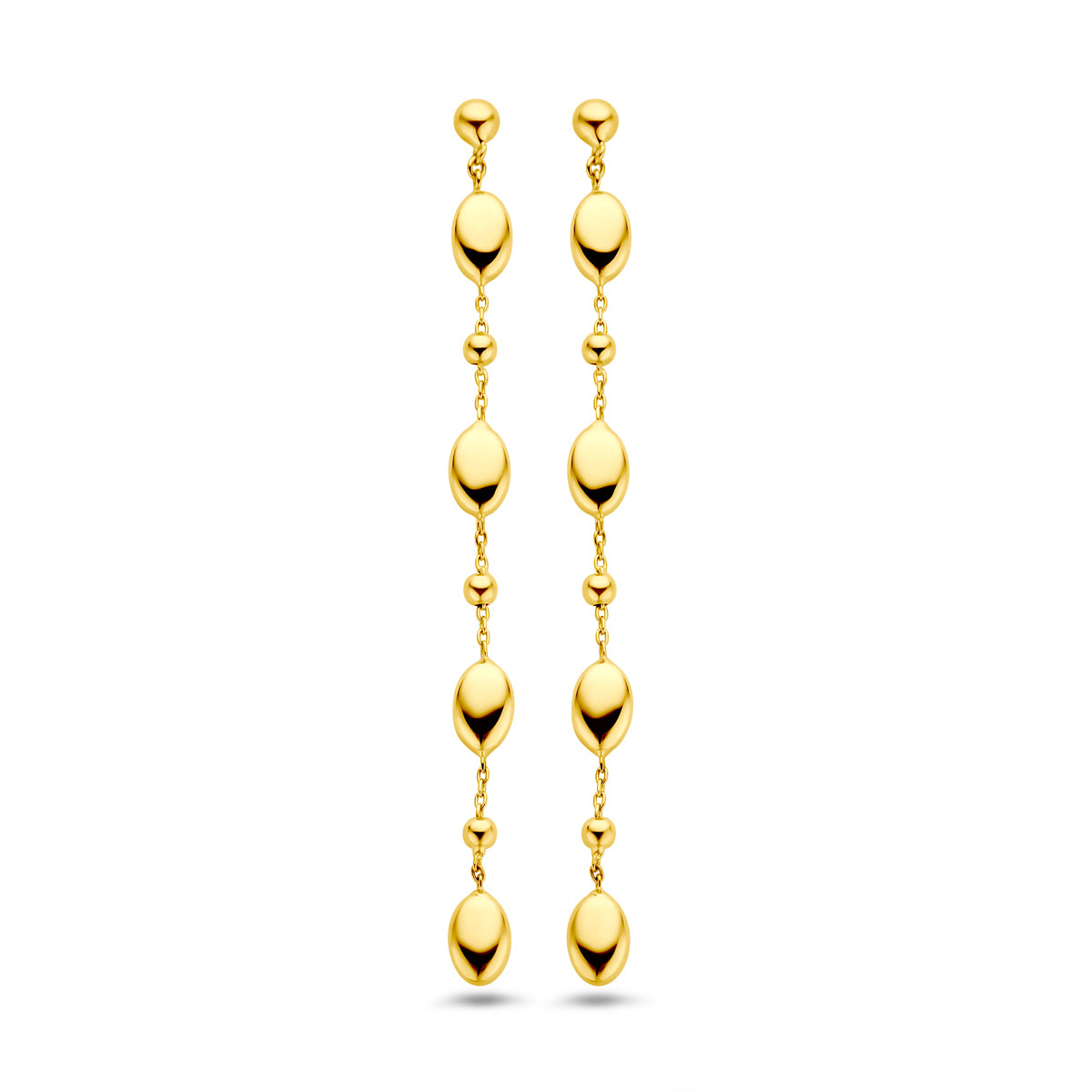 Oorhangers 14k geelgoud