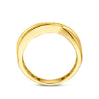 Ring zirkonia 14k geelgoud