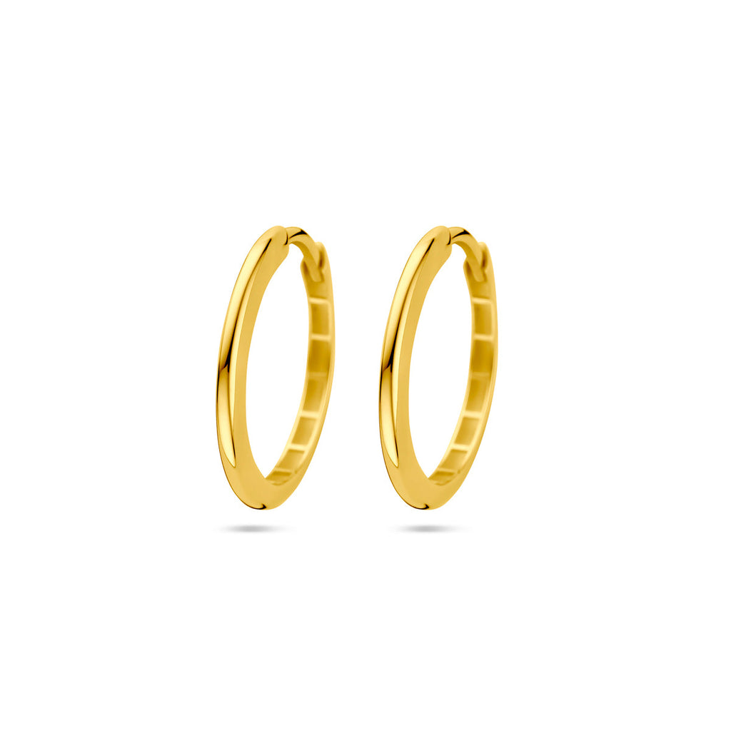 Klapoorringen 14k geelgoud