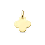 Hanger klavertje 14k geelgoud