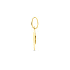 Hanger klavertje 14k geelgoud