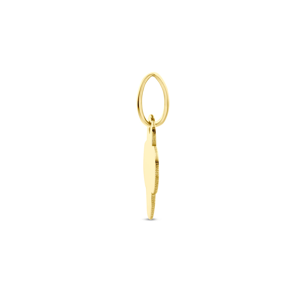 Hanger klavertje 14k geelgoud