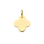 Hanger klavertje 14k geelgoud