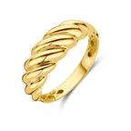Ring gedraaid 14k geelgoud
