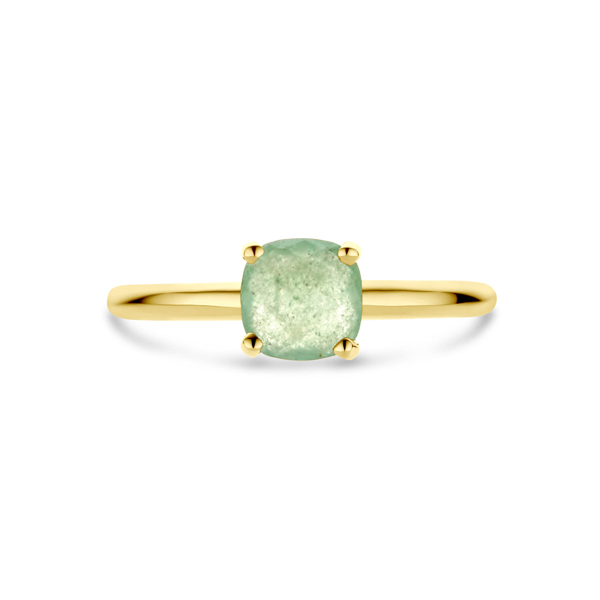 Ring aventurijn 14k geelgoud