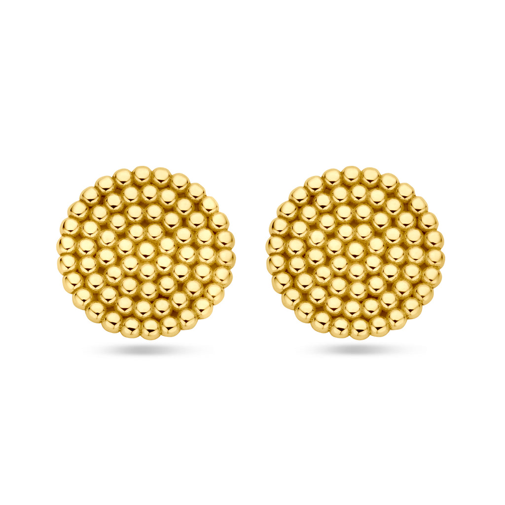 Oorknoppen bolletjes 14k geelgoud