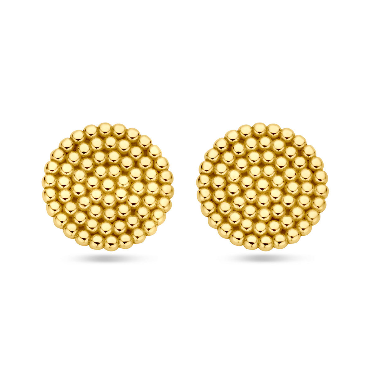 Oorknoppen bolletjes 14k geelgoud