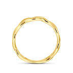 Ring gevlochten 14k geelgoud
