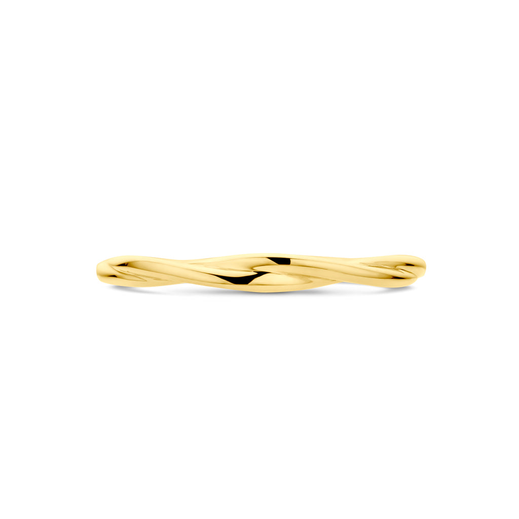 Ring gedraaid 14k geelgoud