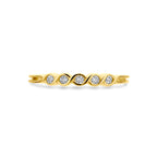 Ring zirkonia 14k geelgoud
