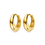 Klapoorringen 14k geelgoud