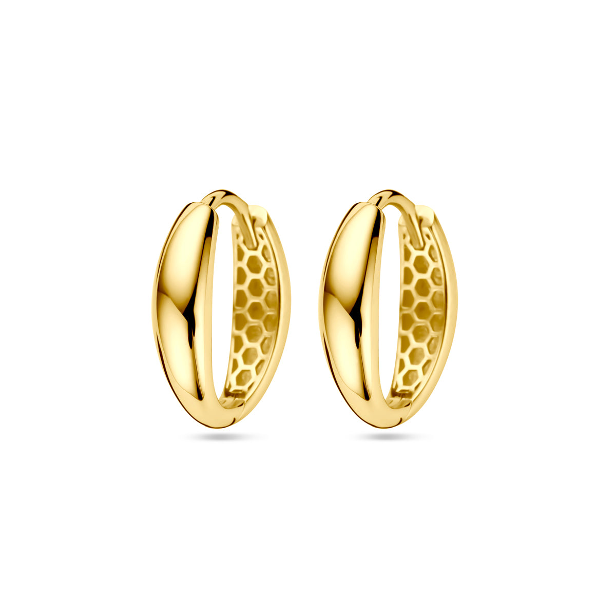 Klapoorringen 14k geelgoud