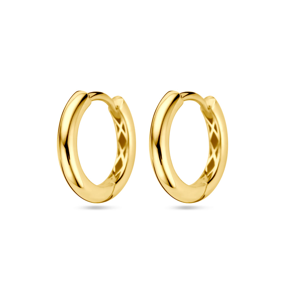Klapoorringen 14k geelgoud