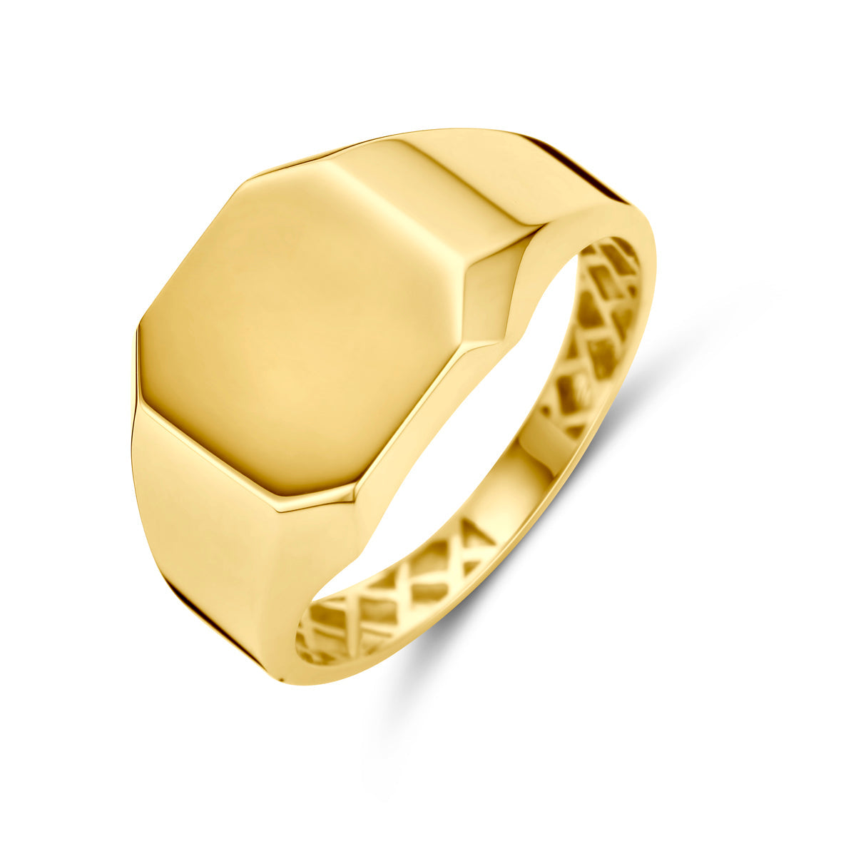 Graveerring 14k geelgoud