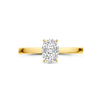 Ring zirkonia 14k geelgoud