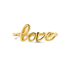 Ring love 14k geelgoud