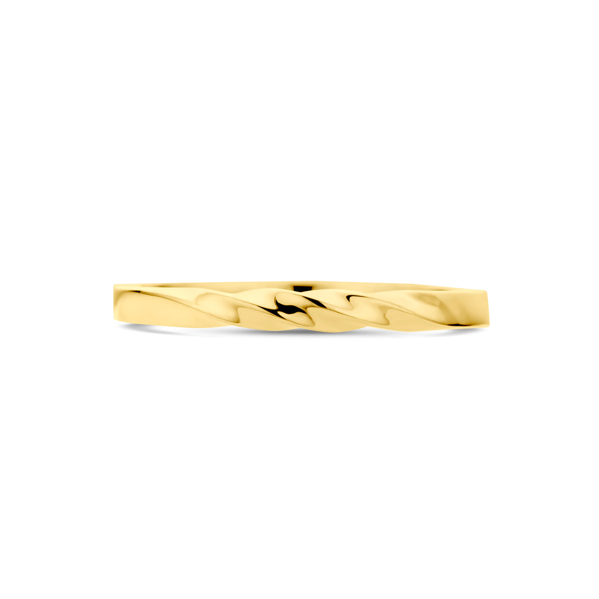 Ring gedraaid 14k geelgoud