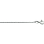 Collier gourmette 1,0 mm 14k witgoud