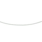 Collier anker rond 0,8 mm 14k witgoud