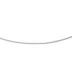 Collier gourmette 4-zijdes geslepen 0,8 mm 14k witgoud