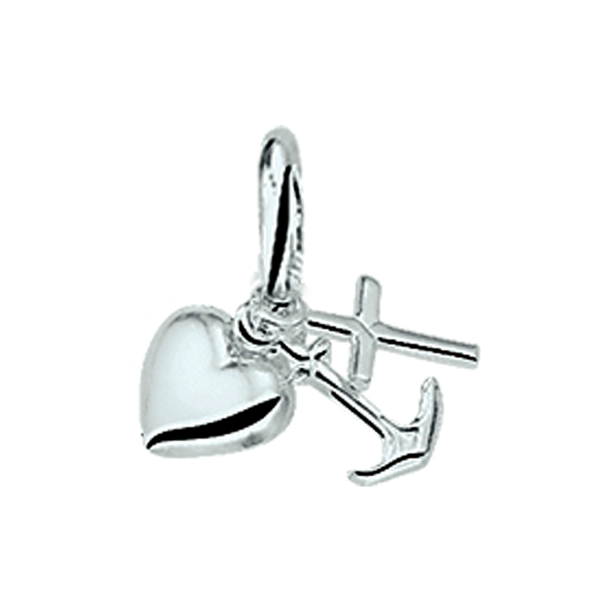 Hanger geloof, hoop en liefde 14k witgoud