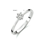 Ring zirkonia 14k witgoud