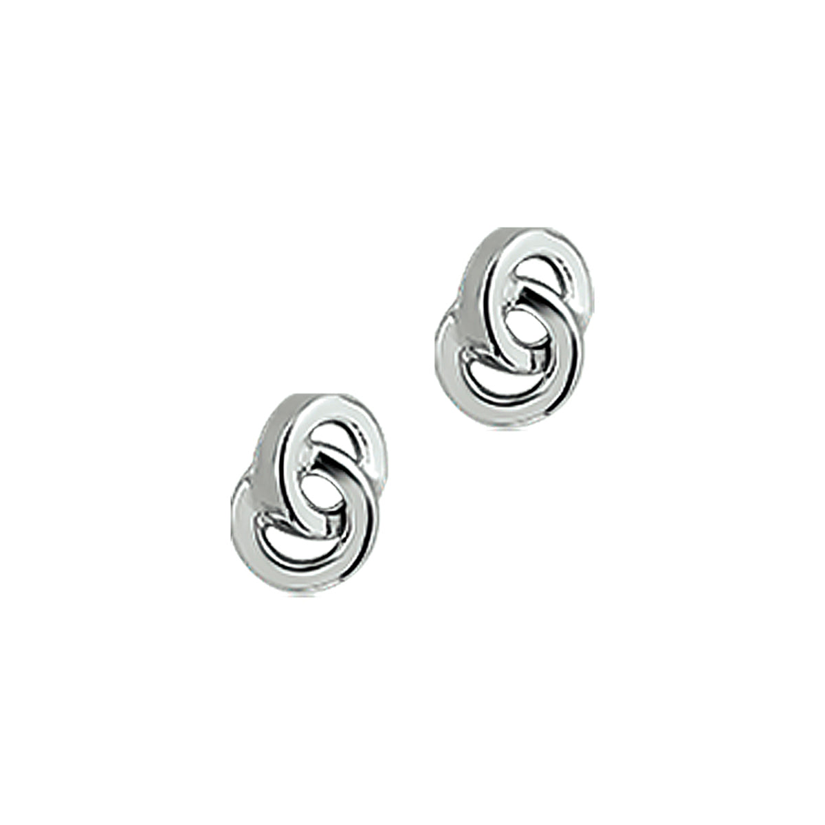 Oorknoppen 14k witgoud